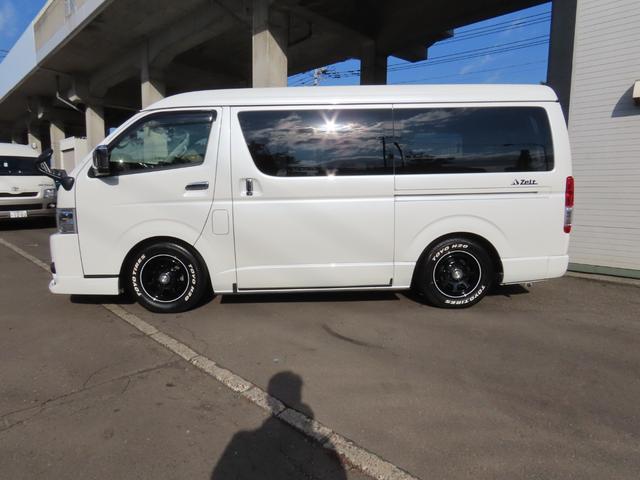 ハイエースワゴン GL キャンピング 東和モーター製ツエルト ベバストFFヒーター サブバッテリー走行&外部充電 上蓋式冷蔵庫 電子レンジ 4WD(8枚目)