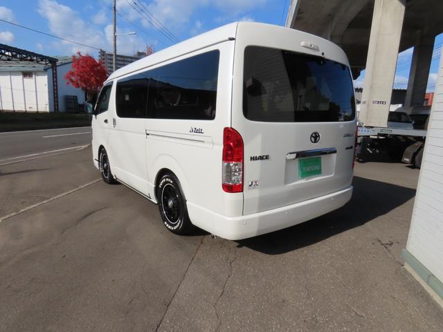 ハイエースワゴン GL キャンピング 東和モーター製ツエルト ベバストFFヒーター サブバッテリー走行&外部充電 上蓋式冷蔵庫 電子レンジ 4WD(9枚目)