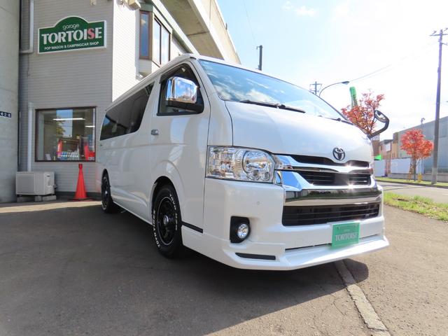 ハイエースワゴン GL キャンピング 東和モーター製ツエルト ベバストFFヒーター サブバッテリー走行&外部充電 上蓋式冷蔵庫 電子レンジ 4WD(20枚目)