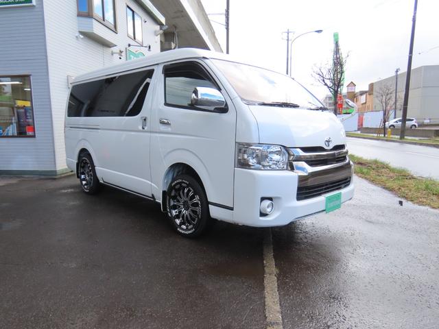 ハイエースバン スーパーＧＬ　ダークプライムＩＩ　キャンピング　バンテック新潟製ＶＡＮＲＥＶＯ４８０　ベバストＦＦヒーター　上蓋式冷蔵庫　電子レンジ　４ＷＤ（21枚目）