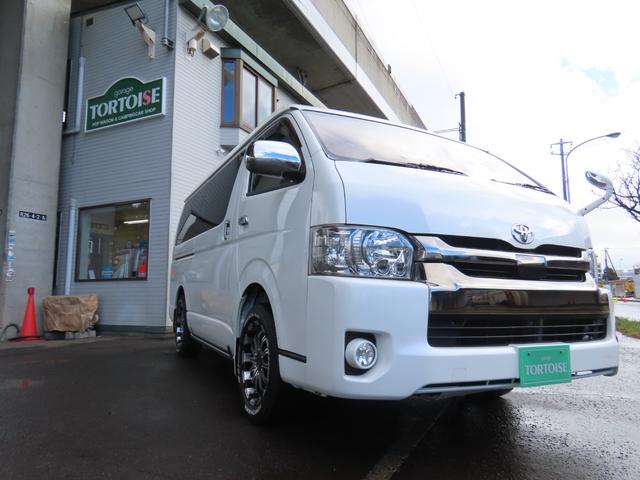 ハイエースバン スーパーＧＬ　ダークプライムＩＩ　キャンピング　バンテック新潟製ＶＡＮＲＥＶＯ４８０　ベバストＦＦヒーター　上蓋式冷蔵庫　電子レンジ　４ＷＤ（22枚目）