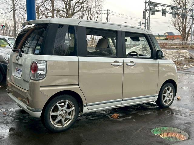 ムーヴキャンバス Ｇメイクアップリミテッド　ＳＡＩＩＩ　４ＷＤ　ＬＥＤヘッドライト　両側パワースライドドア　オートエアコン　オーディオ　衝突被害軽減ブレーキ　アイドリングストップ　ステアリングコントロール（5枚目）