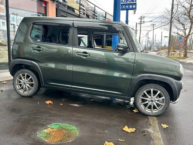 ハスラー Ｘ　４ＷＤ　ナビ付　ディスチャージヘッドライト　フォグランプ　プッシュスタート　アイドリングストップ　衝突被害軽減ブレーキ　車線逸脱防止　横滑防止　シートヒーター　スノーモード　ステアリングスイッチ（4枚目）