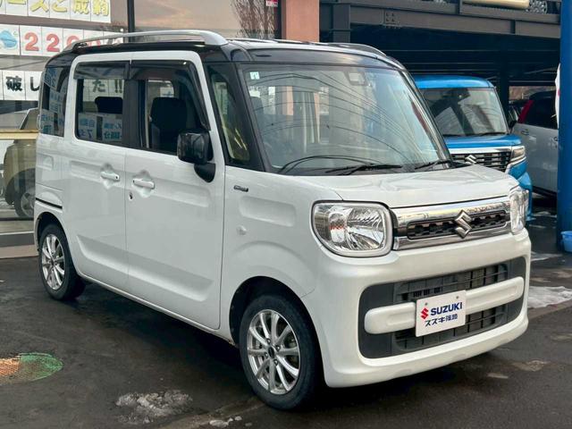 スペーシア ハイブリッドＸ　４ＷＤ　ナビ付　バックカメラ　ドライブレコーダー　両側パワースライドドア　プッシュスタート　アイドリングストップ　衝突被害軽減ブレーキ　横滑防止　車線逸脱防止（3枚目）