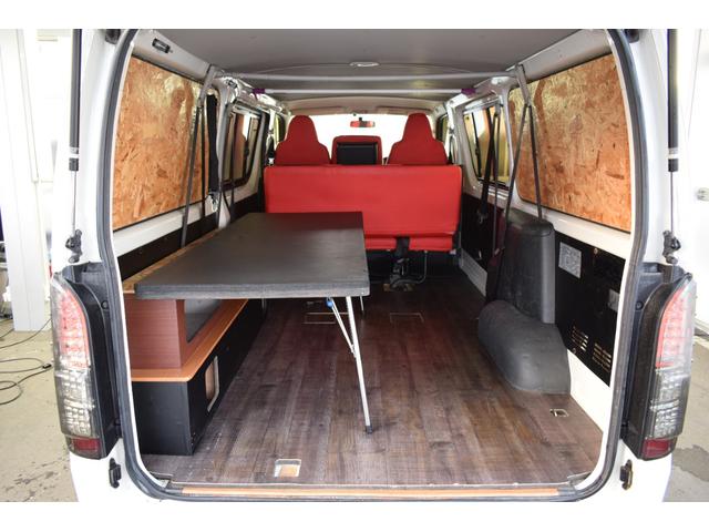 ハイエースバン ４ドアバン３．０ディーゼルＴ　ＤＸロング　４ＷＤ　４ＷＤ　９人乗り／ユーザー買取車／自作ベットキット／ローダウン／オーバオーフェンダー／ＬＥＤフォグランプ／ＥＴＣ車載器／Ｂｌｕｅｔｏｏｔｈ対応ＣＤオーディオ／ダッシュパネルペイント／スタッドレスタイヤ（40枚目）