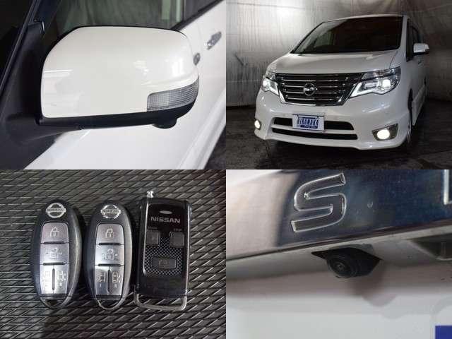 セレナ ハイウェイスター　Ｖセレクション＋セーフティＩＩ　クロスギアパッケージ　４ＷＤ　１年保証　夏冬タイヤ付　ワンオーナー　衝突軽減　両側パワスラ　前後ドラレコ　ナビ　ＴＶ　ＤＶＤ　ＥＴＣ　全方位カメラ　ハーフレザー　ＬＥＤ　エンスタ　プッシュスタート（8枚目）