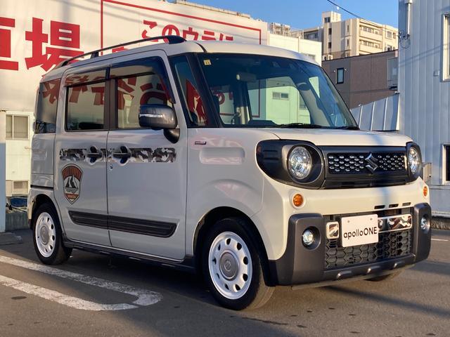 スペーシアギア ハイブリッドＸＺ　ターボ　４ＷＤ　全方位モニターナビ・禁煙車・ＥＴＣ・ワンオーナー・両側パワースライドドア・Ｆシートヒーター・ヘッドアップディスプレイ・サンシェード・パドルシフト・ＬＥＤヘッドライト・スマートキー（4枚目）