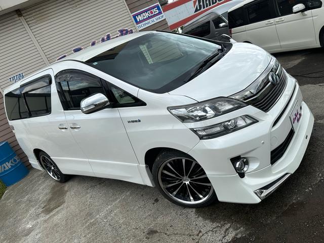 ヴェルファイアハイブリッド ＺＲ　４ＷＤ　モデリスタエアロ　純正ナビＴＶ　Ｂカメラ　フリップダウンモニター　両側パワスラ　オットマン　ドラレコ　エンスタ　ＥＴＣ　クルーズコントロール　クリアランスソナー（8枚目）