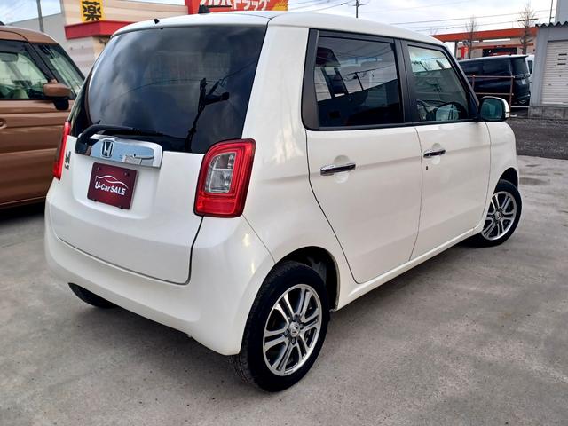 Ｎ－ＯＮＥ Ｇ・Ｌパッケージ　４ＷＤ／走行２万キロ台／黒革調シートカバー／ＨＩＤライト／オートライト／横滑り防止装置／アイドリングストップ／プッシュスタート／スマートキー／サイドエアバッグ／ＵＳＢ／法定点検整備付（2枚目）