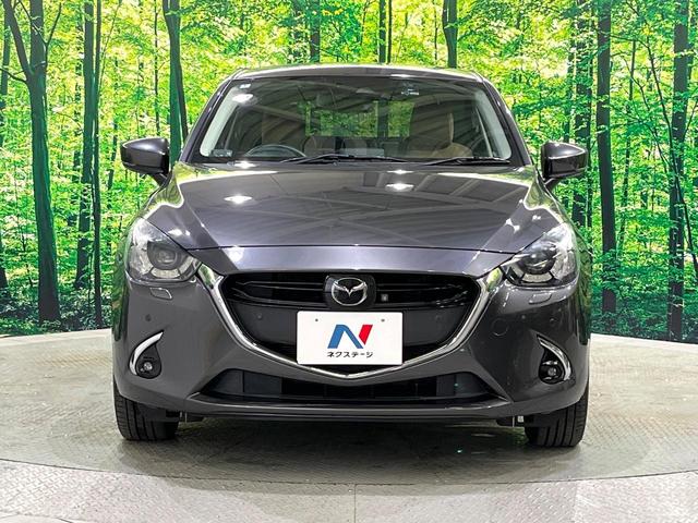 デミオ 13Sテーラードブラウン 全周囲カメラ ブラインドスポット 純正ナビ 衝突被害軽減 レーダークルーズ 車線逸脱警報 コーナーセンサー LEDヘッド オートハイビーム オートライト パドルシフト オートエアコン スマートキー(15枚目)