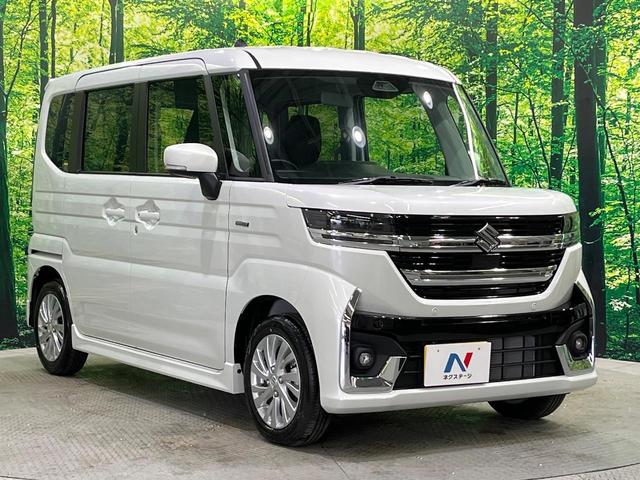 スペーシアカスタム ハイブリッドGS 届出済未使用車 電動スライド 衝突被害軽減 アダプティブクルーズ 車線逸脱警報 オートハイビーム シートヒーター コーナーセンサー LEDヘッド オートライト オートエアコン スマートキー(17枚目)