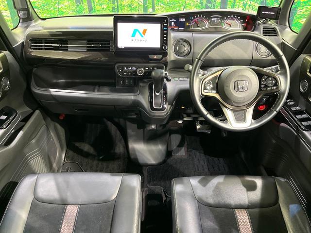 Ｎ－ＢＯＸカスタム Ｇ・ＥＸターボホンダセンシング　ターボ　メーカナビ　両側パワースライドドア　アダプティブクルーズ　車線逸脱警報　衝突軽減　前席シートヒーター　ロールサンシェード　ＬＥＤヘッド　ＬＥＤフォグ　パドルシフト　スマートキー　ドラレコ（2枚目）