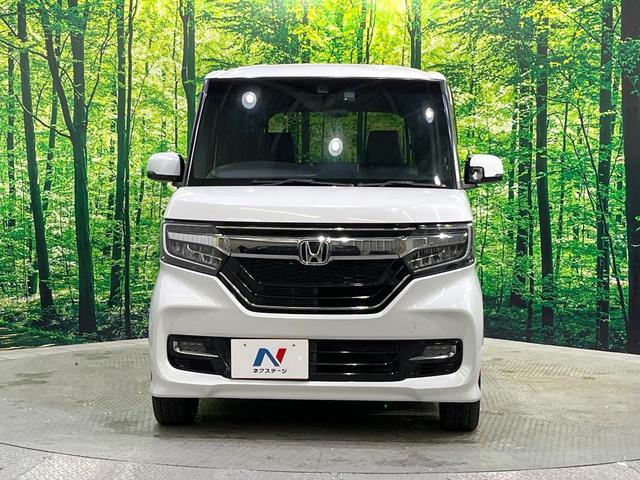 Ｎ－ＢＯＸカスタム Ｇ・Ｌターボホンダセンシング　純正９型ナビ　衝突警報装置　アダプティブクルーズ　両側電動ドア　ＬＥＤヘッドライト　シートヒーター　　ハーフレザーシート　パドルシフト　純正１５インチアルミ　革巻きステアリング（14枚目）