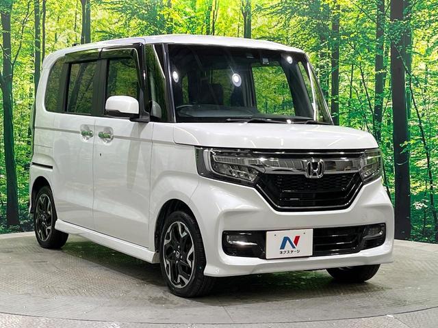 Ｎ－ＢＯＸカスタム Ｇ・Ｌターボホンダセンシング　純正９型ナビ　衝突警報装置　アダプティブクルーズ　両側電動ドア　ＬＥＤヘッドライト　シートヒーター　　ハーフレザーシート　パドルシフト　純正１５インチアルミ　革巻きステアリング（16枚目）