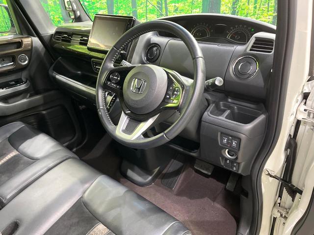 Ｎ－ＢＯＸカスタム Ｇ・Ｌターボホンダセンシング　純正９型ナビ　衝突警報装置　アダプティブクルーズ　両側電動ドア　ＬＥＤヘッドライト　シートヒーター　　ハーフレザーシート　パドルシフト　純正１５インチアルミ　革巻きステアリング（37枚目）