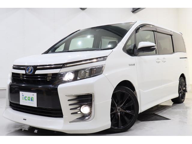 ヴォクシー ハイブリッドZS ワンオーナー車 純正SDナビ 後席モニター トヨタセーフティセンス プリクラッシュセーフティ オートマチックハイビーム レーンディパーチャーアラート バックカメラ ETC リアヒーター 寒冷地仕様車(11枚目)