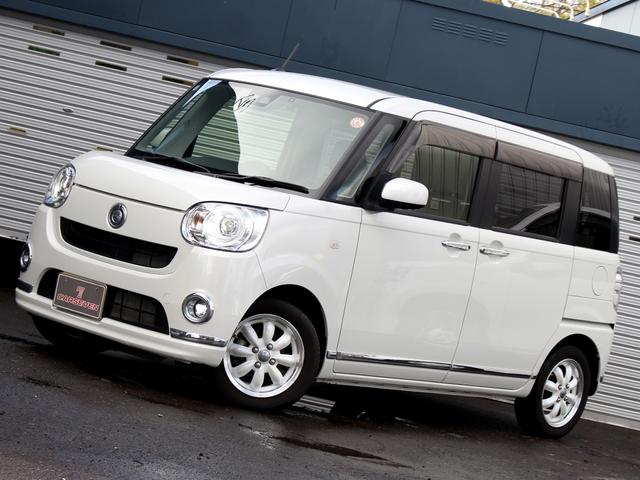 ムーヴキャンバス Ｇメイクアップリミテッド　ＳＡＩＩＩ　両側パワースライド　パノラマモニター　ナビ　諸突回避支援　車線逸脱警報　誤発進抑制　先行車発進アラーム　ＬＥＤヘッド　４ＷＤ　禁煙車（3枚目）