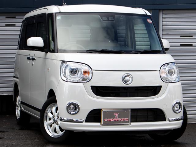 ムーヴキャンバス Ｇメイクアップリミテッド　ＳＡＩＩＩ　両側パワースライド　パノラマモニター　ナビ　諸突回避支援　車線逸脱警報　誤発進抑制　先行車発進アラーム　ＬＥＤヘッド　４ＷＤ　禁煙車（4枚目）