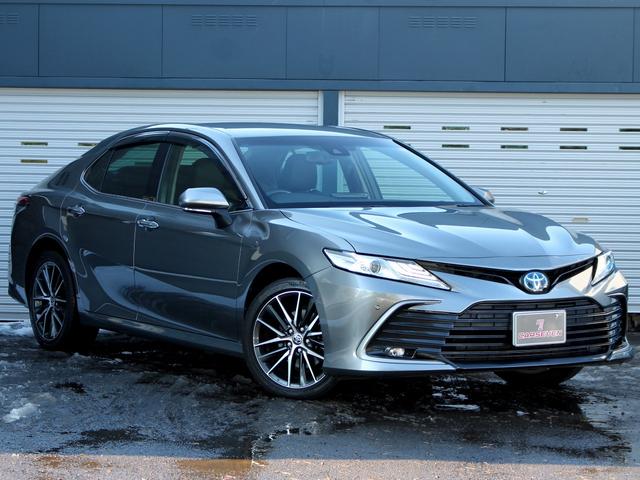 カムリ Gレザーパッケージ 寒冷地 セーフティセンス ブラインドスポットモニター ヘッドアップディスプレイ レーダークルーズ シートヒーター パワーシート 純正9型ナビ バックカメラ AC100V ETC2.0(21枚目)