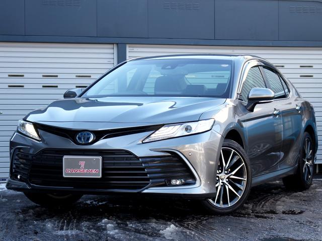 カムリ Gレザーパッケージ 寒冷地 セーフティセンス ブラインドスポットモニター ヘッドアップディスプレイ レーダークルーズ シートヒーター パワーシート 純正9型ナビ バックカメラ AC100V ETC2.0(22枚目)