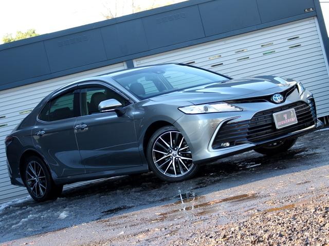 カムリ Gレザーパッケージ 寒冷地 セーフティセンス ブラインドスポットモニター ヘッドアップディスプレイ レーダークルーズ シートヒーター パワーシート 純正9型ナビ バックカメラ AC100V ETC2.0(23枚目)