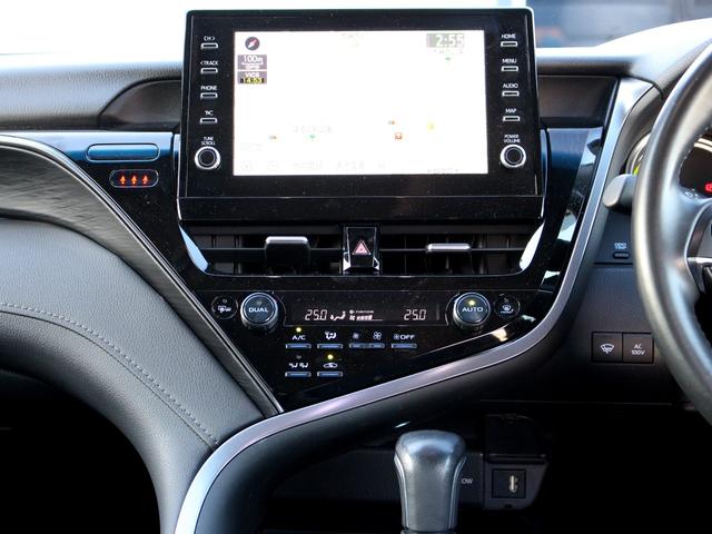 カムリ Gレザーパッケージ 寒冷地 セーフティセンス ブラインドスポットモニター ヘッドアップディスプレイ レーダークルーズ シートヒーター パワーシート 純正9型ナビ バックカメラ AC100V ETC2.0(29枚目)