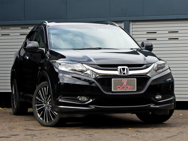 ヴェゼル ハイブリッドＸ・Ｌパッケージ　シティブレーキアクティブシステム　クルーズコントロール　ナビ　バックカメラ　社外１８ＡＷ　ＬＥＤヘッドライト　ルーフレール　シートヒーター　ワイパーデアイサー　ミラーヒーター　ＥＴＣ（4枚目）