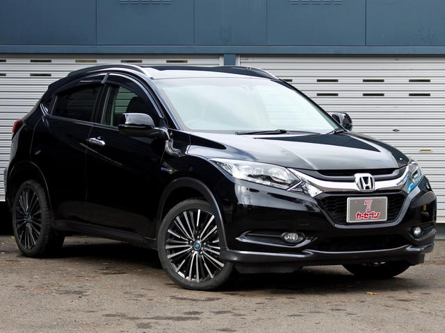 ヴェゼル ハイブリッドＸ・Ｌパッケージ　シティブレーキアクティブシステム　クルーズコントロール　ナビ　バックカメラ　社外１８ＡＷ　ＬＥＤヘッドライト　ルーフレール　シートヒーター　ワイパーデアイサー　ミラーヒーター　ＥＴＣ（21枚目）