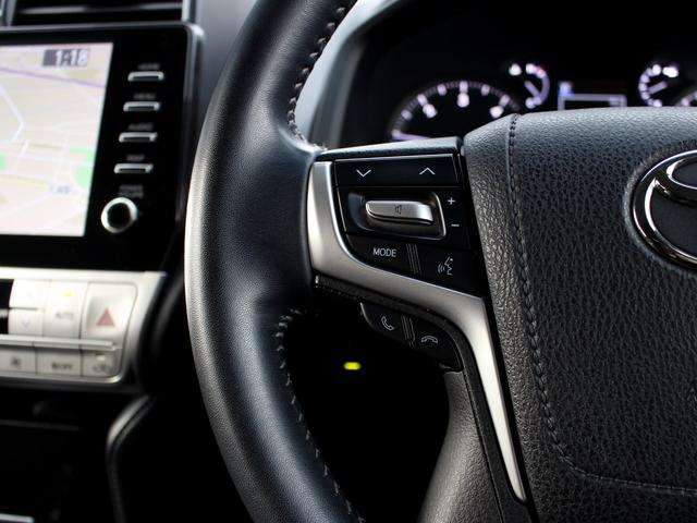 ランドクルーザープラド ＴＸ　Ｌパッケージ・ブラックエディション　寒冷地　後期型　セーフティセンス　純正９型ナビ　マルチテレインモニター　ブラインドスポットモニター　専用Ｒ１８アルミ　ブラックルーフレール　ツインバッテリー　シートベンチレーション　黒革（33枚目）