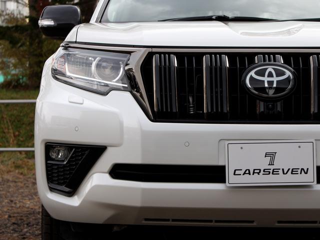 ランドクルーザープラド ＴＸ　Ｌパッケージ・ブラックエディション　寒冷地　後期型　セーフティセンス　純正９型ナビ　マルチテレインモニター　ブラインドスポットモニター　専用Ｒ１８アルミ　ブラックルーフレール　ツインバッテリー　シートベンチレーション　黒革（44枚目）