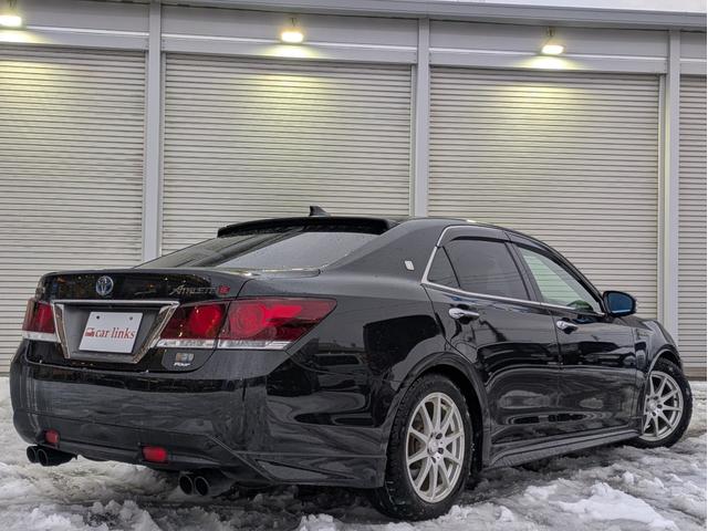 クラウンハイブリッド アスリートS Four ブラックスタイル 4WD ワンオーナー 寒冷地仕様 純正ナビ フルセグTV バックカメラ 社外ハーフスポイラー 車高調 TOMSステア クルーズコントロール シートヒーター パワーシート ETC MTモード(6枚目)