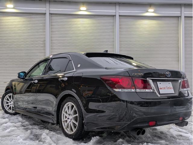 クラウンハイブリッド アスリートS Four ブラックスタイル 4WD ワンオーナー 寒冷地仕様 純正ナビ フルセグTV バックカメラ 社外ハーフスポイラー 車高調 TOMSステア クルーズコントロール シートヒーター パワーシート ETC MTモード(8枚目)