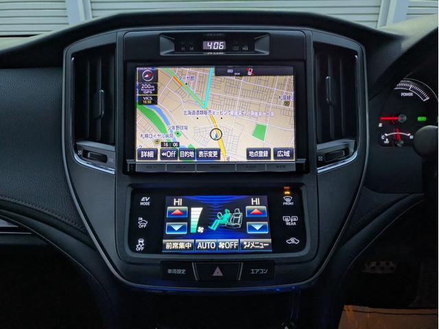 クラウンハイブリッド アスリートS Four ブラックスタイル 4WD ワンオーナー 寒冷地仕様 純正ナビ フルセグTV バックカメラ 社外ハーフスポイラー 車高調 TOMSステア クルーズコントロール シートヒーター パワーシート ETC MTモード(13枚目)