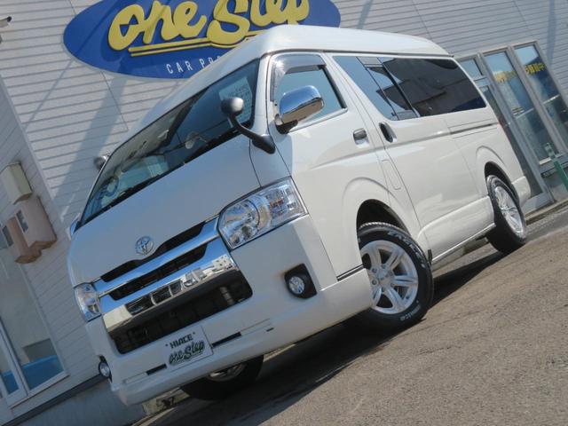 ハイエースバン 　ＴＥＣＳ特装ベース８ナンバーキャンピングリチウムオインサブバッテリー２０００Ｗパワーインバーター６人乗り変更済み車中泊仕様床貼り施工車　ロングハイルーフキャロライン　キャンパーディーゼルターボ４ＷＤ（9枚目）