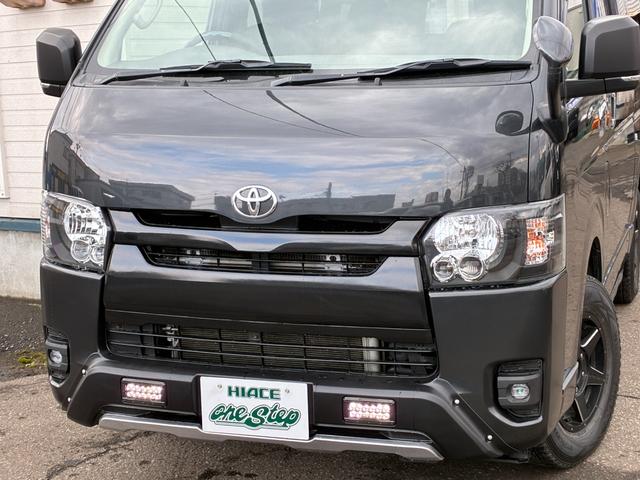 ハイエースバン スーパーGL 寒冷地仕様ツインバッテリー7型現行ブラックインナーLEDヘッドライトオフロード仕様トヨタ純正HDDナビカラーバックモニターカスタマインズ(6枚目)