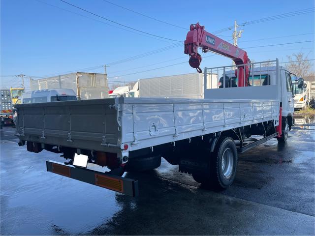 コンドル ３ｔ積ロング　ユニック４段Ｒ／Ｃ　６ＭＴ　フル装備　全塗装済（5枚目）