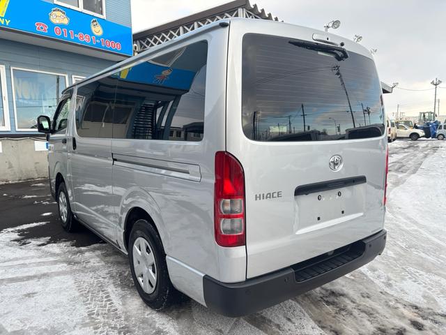 ハイエースバン ロングDX LEDヘッドライト デジタルインナーミラー バックカメラ リアヒーター 純正エンジンスターター 3/6/9人乗り 社外シートカバー(6枚目)