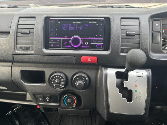 ハイエースバン ロングDX LEDヘッドライト デジタルインナーミラー バックカメラ リアヒーター 純正エンジンスターター 3/6/9人乗り 社外シートカバー(13枚目)