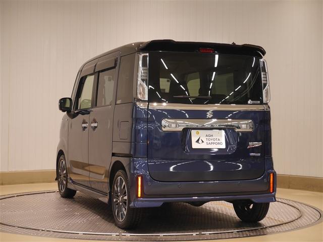 スペーシアカスタム ハイブリッドＸＳターボ　両自動ドア　前後誤発進抑制機能　ドライブレコーダ　アルミホイールタイヤ　ＡＣ　盗難防止　スマートキー付　ＥＳＣ　フルタイム４ＷＤ　ＬＥＤ　ナビＴＶ　クルコン　キーフリーシステム　サイドエアバック（3枚目）