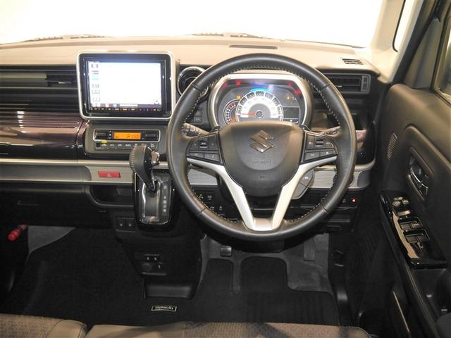 スペーシアカスタム ハイブリッドＸＳターボ　両自動ドア　前後誤発進抑制機能　ドライブレコーダ　アルミホイールタイヤ　ＡＣ　盗難防止　スマートキー付　ＥＳＣ　フルタイム４ＷＤ　ＬＥＤ　ナビＴＶ　クルコン　キーフリーシステム　サイドエアバック（5枚目）