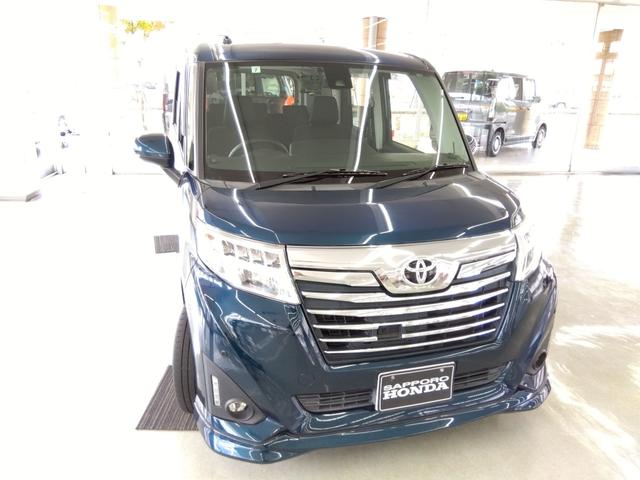 ルーミー カスタムG S 4WD 衝突軽減 横滑り防止 クルコン レーンアシスト 純正ナビ フルセグ ブルートゥース DVD再生 Bカメラ 純正EGスターター 両側パワースライドドア シートヒーター 冬タイヤ付き(4枚目)