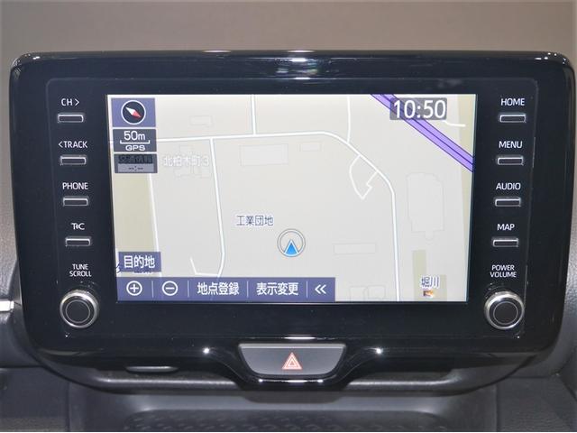 ヤリス ハイブリッドG ETC車載器 バックモニター クルーズコントロール オートエアコン パワーステアリング LEDライト 横滑り防止 ミュージックプレイヤー接続可 スマートキー メモリーナビ ABS 寒冷地仕様 4WD(12枚目)