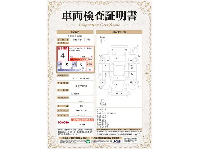 車両状態評価書