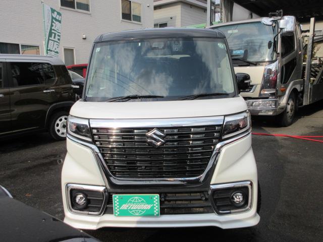 スペーシアカスタム ハイブリッドXSターボ 4WD 2トンルーフ ナビTV DVD/BT/ETC 360カメラ 前後ドラレコ エンスタ ハーフレザーS LEDライト&フォグ ACCライナー SセーフティS Aクルコン HUD 両側Aスライド(2枚目)