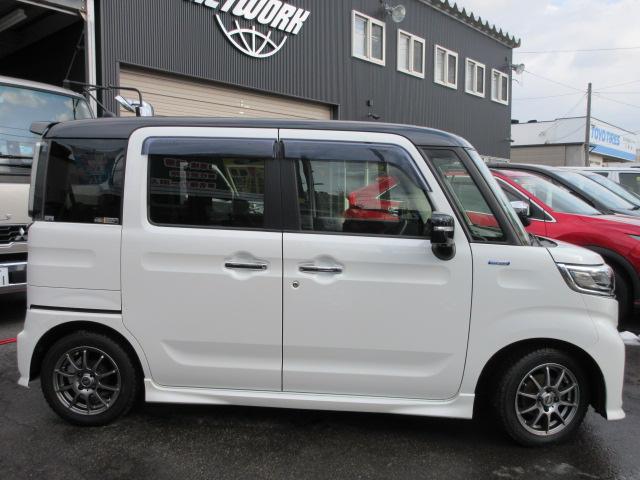 スペーシアカスタム ハイブリッドXSターボ 4WD 2トンルーフ ナビTV DVD/BT/ETC 360カメラ 前後ドラレコ エンスタ ハーフレザーS LEDライト&フォグ ACCライナー SセーフティS Aクルコン HUD 両側Aスライド(4枚目)