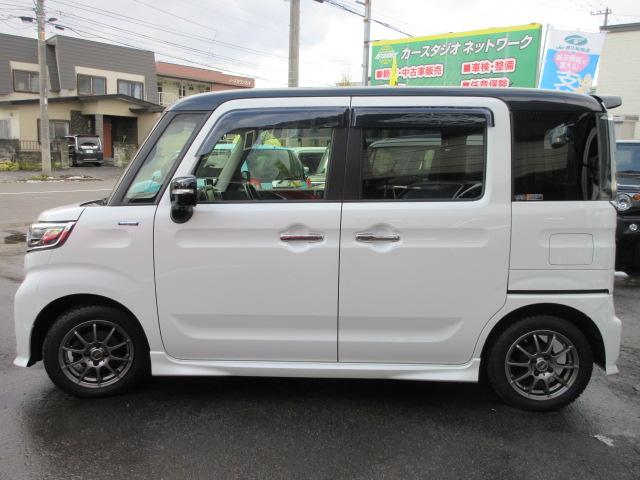 スペーシアカスタム ハイブリッドXSターボ 4WD 2トンルーフ ナビTV DVD/BT/ETC 360カメラ 前後ドラレコ エンスタ ハーフレザーS LEDライト&フォグ ACCライナー SセーフティS Aクルコン HUD 両側Aスライド(9枚目)