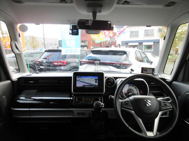 スペーシアカスタム ハイブリッドXSターボ 4WD 2トンルーフ ナビTV DVD/BT/ETC 360カメラ 前後ドラレコ エンスタ ハーフレザーS LEDライト&フォグ ACCライナー SセーフティS Aクルコン HUD 両側Aスライド(16枚目)