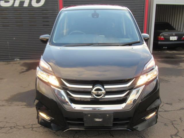 セレナ ハイウェイスター　ＬＯＸＡＲＮＹブラックポリッシュＳ１７ＡＷ　２９’モデル　ＨＤＤナビワイドフルセグＴＶバックカメラＨ／Ｖ　逸脱防止装置　追突防止装置　同一車線ドライブアシスト技術プロパイロット標準装備　ＬＥＤヘッドライト　ＬＯＸＡＲＮＹブラックスポーク１７ＡＷ（3枚目）