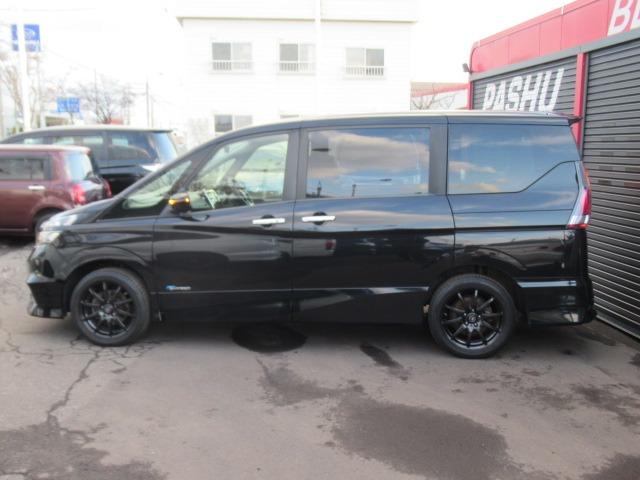 セレナ ハイウェイスター　ＬＯＸＡＲＮＹブラックポリッシュＳ１７ＡＷ　２９’モデル　ＨＤＤナビワイドフルセグＴＶバックカメラＨ／Ｖ　逸脱防止装置　追突防止装置　同一車線ドライブアシスト技術プロパイロット標準装備　ＬＥＤヘッドライト　ＬＯＸＡＲＮＹブラックスポーク１７ＡＷ（6枚目）