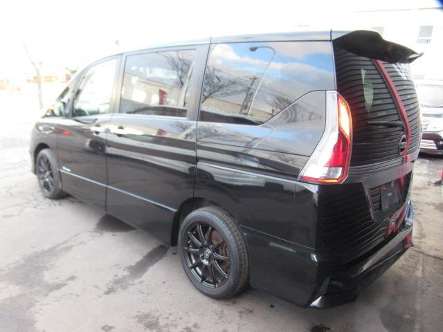 セレナ ハイウェイスター　ＬＯＸＡＲＮＹブラックポリッシュＳ１７ＡＷ　２９’モデル　ＨＤＤナビワイドフルセグＴＶバックカメラＨ／Ｖ　逸脱防止装置　追突防止装置　同一車線ドライブアシスト技術プロパイロット標準装備　ＬＥＤヘッドライト　ＬＯＸＡＲＮＹブラックスポーク１７ＡＷ（7枚目）